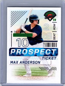 2024 Panini Prospect Ticket Max Anderson #49 - Bild 1 von 2