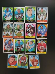 1967 Topps Football Lot - 14 Great Vintage Football Cards - Earl Faison and More - Picture 1 of 5