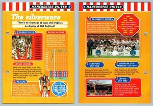 The Silverware - Man. Utd #4 Football Magic 1998-9 Fact File Page - Picture 1 of 1