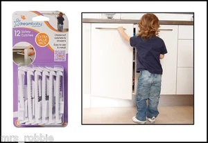 Cupboard Locks Dreambaby Safety 1st Catches Pack 12 Latches Drawer Caravan - Picture 1 of 7