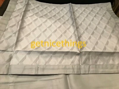 2 estuches Yves Delorme Shams Boudoir 12x17 Losanges gris plata gráficos $140 nuevos con etiquetas Foto 1 de 4