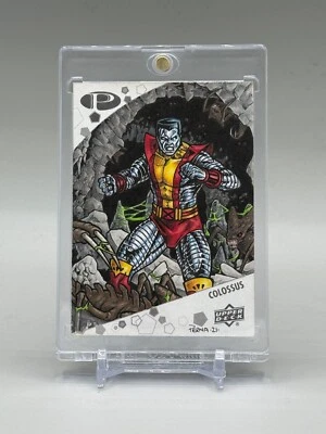 2021 Upper Deck Marvel Premier Artist Sketch Card Tony PERNA COLOSSUS 1/1 🤯 - Image 1 of 2