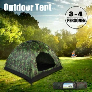Premium Pop-Up Zelt 3-4 Personen Automatik Zelt Camping Doppelschicht Wasserdich - Bild 1 von 24