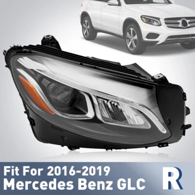 FUll LED Headlight w/o AFS For 2016-2019 Mercedes Benz GLC Right Passenger Side Foto 1 de 4