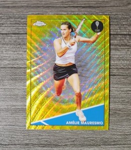 2021 Topps Chrome AMELIE MAURESMO /50 Gold Wave Tennis ITHF