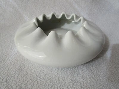 Aschenbecher Rosenthal Studio Linie Porzellan weiß Design Platt&Young signiert - Bild 1 von 4