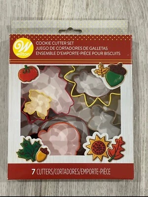 Набор из 7 металлических осенних резаков для печенья на День благодарения Wilton - Изображение 1 из 4