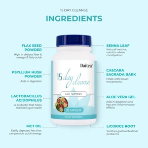 Darm- und Darmunterstützung Entgiftung und Darmreinigung 15 Tage Reinigung - Bild 1 von 10