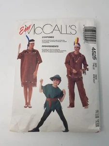 McCall's 4525 Costume Pattern Peter Pan, Egyptian, Scarecrow, Native American - Picture 1 of 4