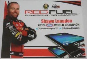 2016 Shawn Langdon Red Fuel Top Fuel NHRA Hero Card - Picture 1 of 1
