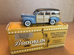 BROOKLIN MODELS METALLO SCALA 1:43 1947 FORD V-8 STATION WAGON BLU/GRIGIO BRK.83 - Foto 1 di 9