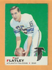 Paul Flatley Atlanta Falcons 1969 Topps #2 Northwestern Richmond Indiana - Imagen 1 de 2
