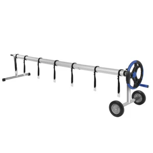 Extra long 18FT Stainless Steel Inground Solar Swimming Pool Cover Reel Rollers - Picture 1 of 8