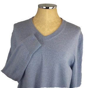 Fairway & Greene Pullover Herren L blau V-Ausschnitt Baruffa Wolle Base Layer Golf Luxus - Bild 1 von 7