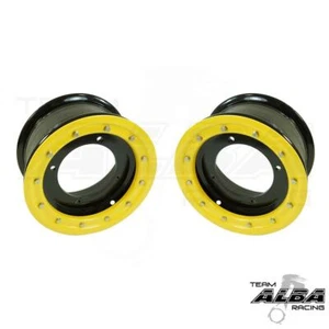 Raptor 350 250 Front Wheels Beadlock 10x5 4+1 4/156 Alba Racing BY 41 - Foto 1 di 1