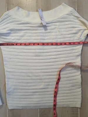 Vila Milani Lush Cáscara de Huevo Mezcla Lana Suéter Talla Pequeña Mujer Nuevo Con Etiquetas Foto 1 de 4