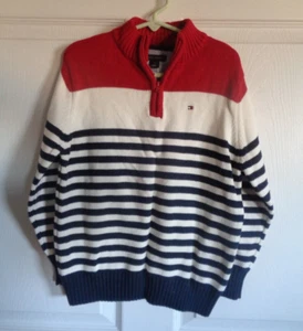 NWT - Boy's - Tommy Hilfiger - Red / White / Blue Sweater - Size 6 - Picture 1 of 2