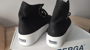 Superga high Top Plateau Chucks Textil 40 schwarz neu - Bild 1 von 8