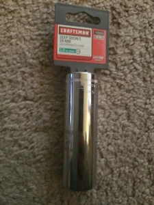 Craftsman 1/2" Drive 12pt Deep Well 18mm Socket - Picture 1 of 2