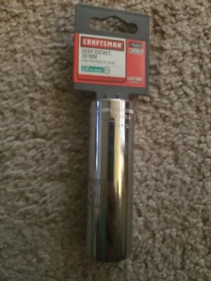 Craftsman 1/2" Drive 12pt Deep Well 18mm Socket - Image 1 of 2