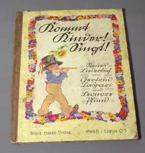 Kommt Kinder Singt Liederbuch Gertrud Caspari Leonore Pfund EA 1934 Kinderbuch - Bild 1 von 9