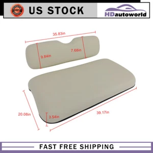 Front Golf Cart Back and Seat Cushion Set White Fit For EZGO RXV - Bild 1 von 9