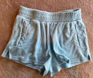 Aerie OFFLINE By Aerie Summer Lights Terry Short in Light Blue Small - Picture 1 of 3