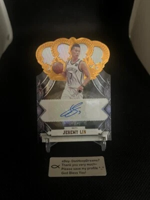 2017-18 Panini Crown Royale Auto JEREMY LIN #63/75 - Image 1 of 2