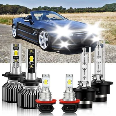 6x Faros LED HID Faros Antiniebla 6500K Para Mercedes-Benz SL55 AMG 2007-2008 Foto 1 de 4
