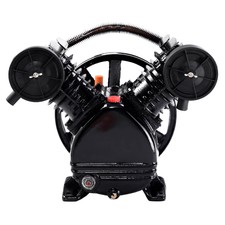 3hp 2 Piston V Style Twin Cylinder Air Compressor Pump Motor Head Air Tool