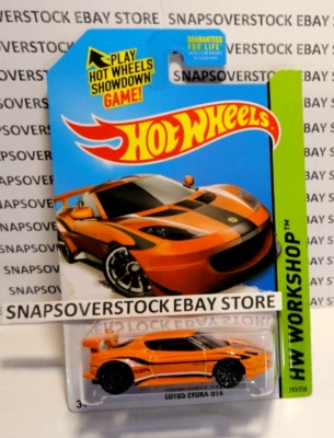 2014 HOT WHEELS ORANGE LOTUS EVORA GT4, HW #193, COLOR EXCLUSIVO DE KMART, VHTF Foto 1 de 4