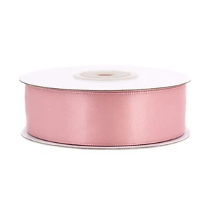 Doppelseitiges Satinband 25mm x 20m Schleifenband Geschenkband Stoffband Altrosa - Bild 1 von 9