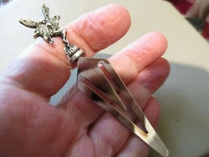 PRETTY SILVER TONE FAIRY FAIRIE CHARM FIGURE BOOKMARK BOOK MARK LOVELY GIFT IDEA - Bild 1 von 5
