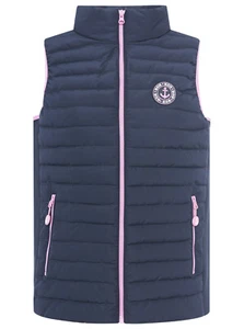 ZWILLINGSHERZ♥ Ärmellose Steppweste Jacke blau maritim - Bild 1 von 5