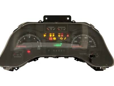 Painel de instrumentos velocímetro 09 Ford E150/E250/E350 medidores de van 113.054 milhas - Imagem 1 de 3