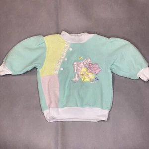 Vntg Small Steps Pastel Bow Heart Ruffles Easter/Spring 6/9m Girl Sweatshirt - Picture 1 of 5