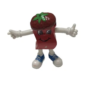 Suprax Medicine Pharmaceutical Drug Advertising Figure Strawberry bendable 3" - Picture 1 of 6
