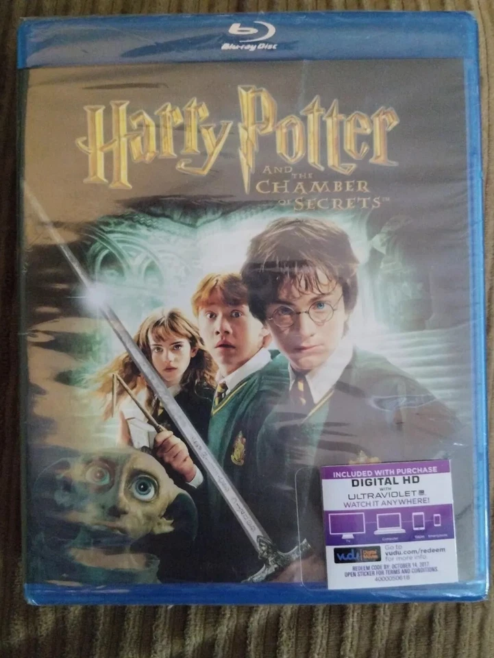 BRAND NEW SEALED HARRY POTTER AND THE CHAMBER OF SECRETS (BLUE RAY) - Image 1 of 1
