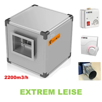 AIR Box Lüftungsbox Küchenabluft Lüftungsmotor Abluftmotor Abzugsmotor 2200m3/h - Bild 1 von 4