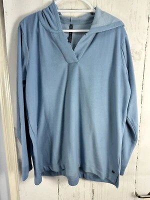 Sudadera con Capucha Gaiam XXL Lt. Azul Suave Polar Polar Pullover Foto 1 de 4