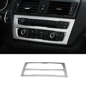 For BMW 1 Series F20 F21 12-15 Silver Steel Console CD Button Control Frame Trim - Imagen 1 de 6