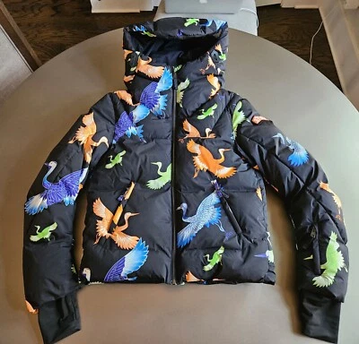 Chaqueta de esquí tropical Jet Set "Julia Bird" con capucha; talla = 0; ¡NUEVA CON ETIQUETAS! Foto 1 de 4