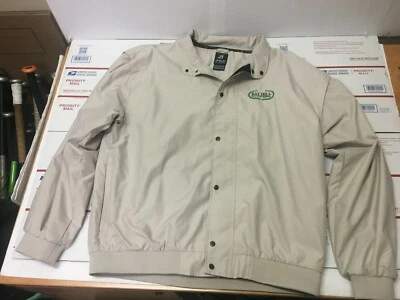 Chaqueta cortavientos Bay Hill Invitational con cremallera beige forro de malla para hombre XL vintage Foto 1 de 4