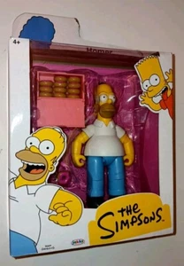 HOMER w/ Donut Box - The Simpsons Jakks Pacific 5" Action Figure NEW *Ripped Box - Picture 1 of 7