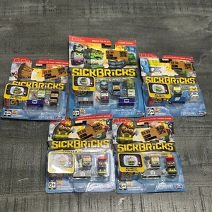 Lot Of 5 Packs Of SICK BRICKS Mix & Match Building Sets Build To Play Video Game - Picture 1 of 7
