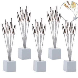 Würfelbasis Baumstil Memokarte Foto Halter Ständer Alligator Clip 8 Zweig 5er-Pack - Bild 1 von 4
