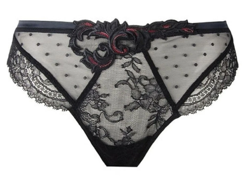Tanga ropa interior para mujer Lise Charmel 272248 negra Soiree Libertine talla S Foto 1 de 2