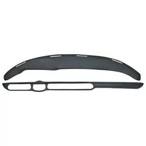 Dashboard Cap Cover Skin Overlay for 1961-73 Volvo 1800 2 Piece Black USA Made - Picture 1 of 9