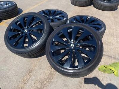 22" Bentley Continental GT AZURE OEM wheels rims black Mulliner Flying Spur - Изображение 1 из 4