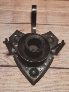 Antique  Gimbal Cast Iron Swivel Mount Table /Wall Hung Candle Holder  - Picture 1 of 10